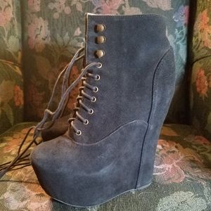 Jeffrey Campbell Black Suede Damsels